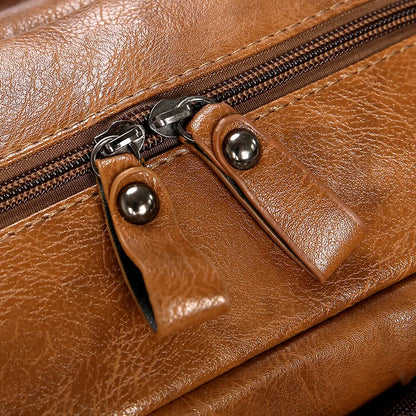 Bergamo Leather Backpack – Premium Waterproof Business Bag for Men