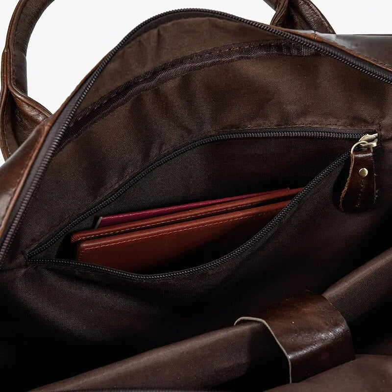 Executive Leather Briefcase Premium Vanity