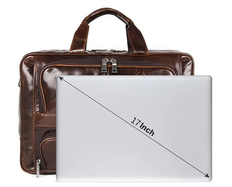 Madrid Luxury Men’s Leather Briefcase
