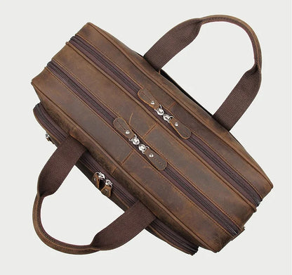 Executive Leather Briefcase Premium Genebra