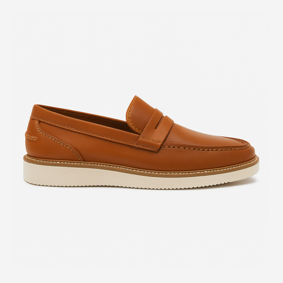 Lemann Men’s Genuine Leather Loafers – Classic Comfort