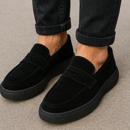 Terry Men’s Suede Loafers – Classic Moccasin