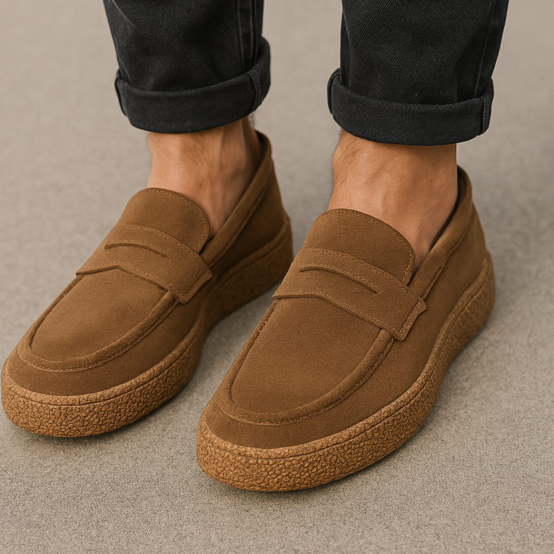 Terry Men’s Suede Loafers – Classic Moccasin