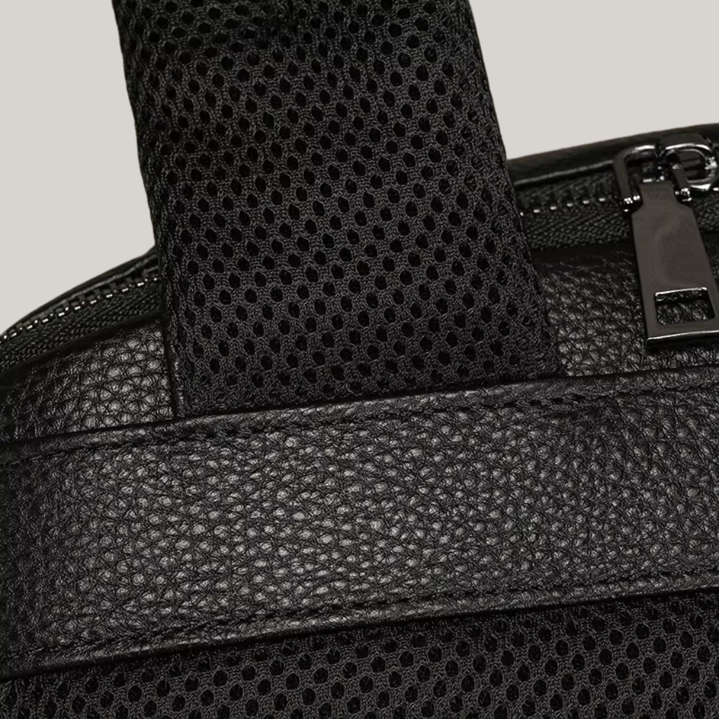 Gardner Men’s Waterproof Leather Backpack – 15.6" Laptop Compatible