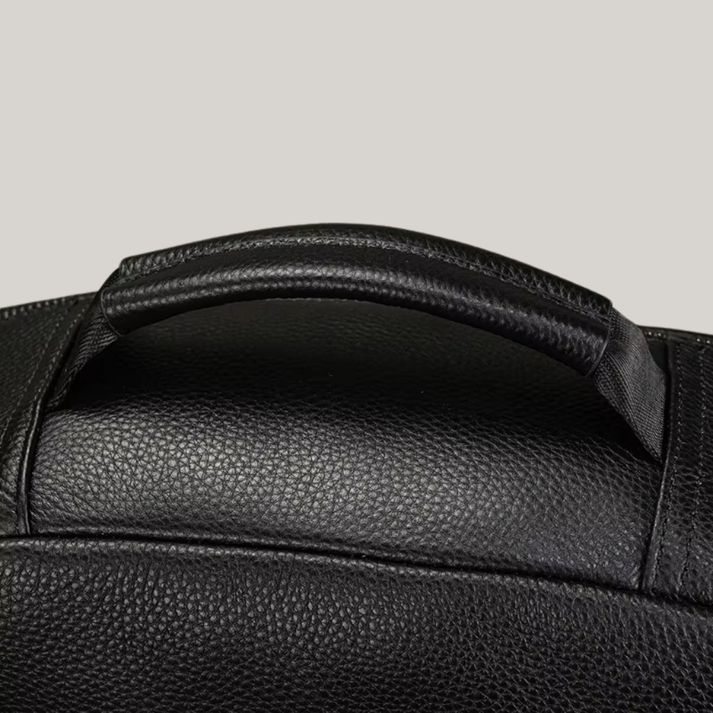 Gardner Men’s Waterproof Leather Backpack – 15.6" Laptop Compatible