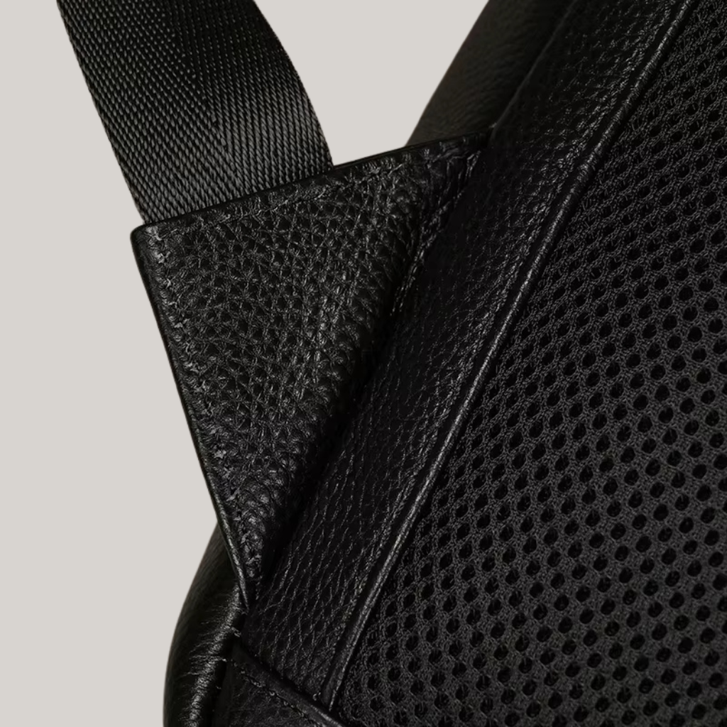 Gardner Men’s Waterproof Leather Backpack – 15.6" Laptop Compatible