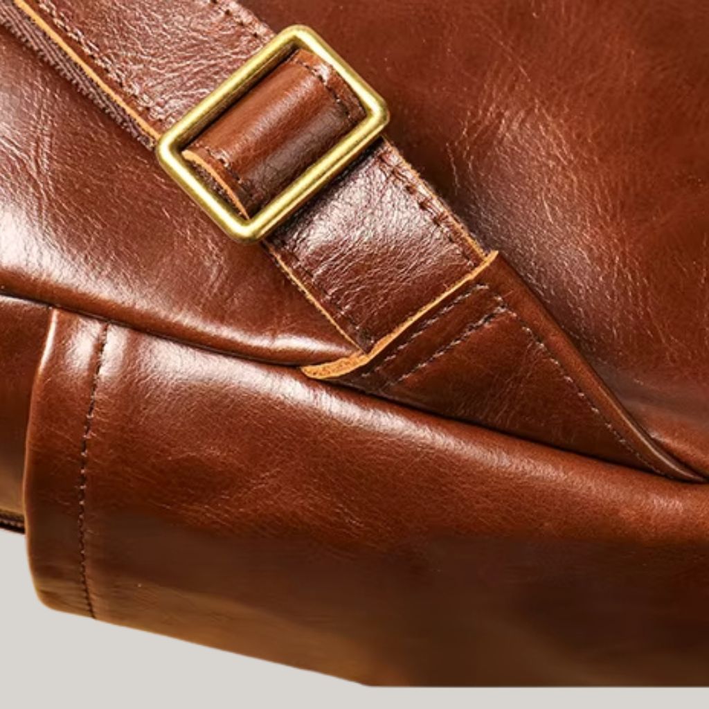 Phillip Men’s 15" Leather Laptop Backpack – Vintage Style