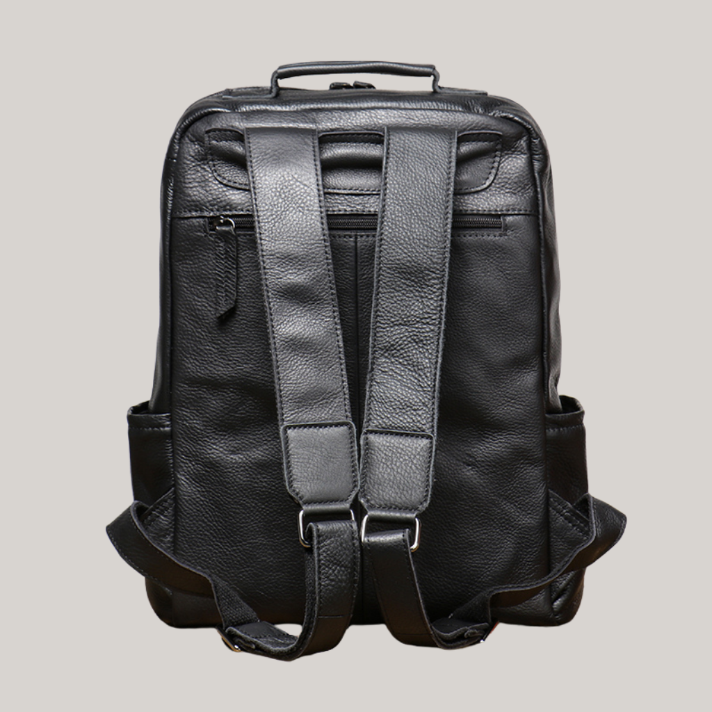 Phillip Men’s 15" Leather Laptop Backpack – Vintage Style
