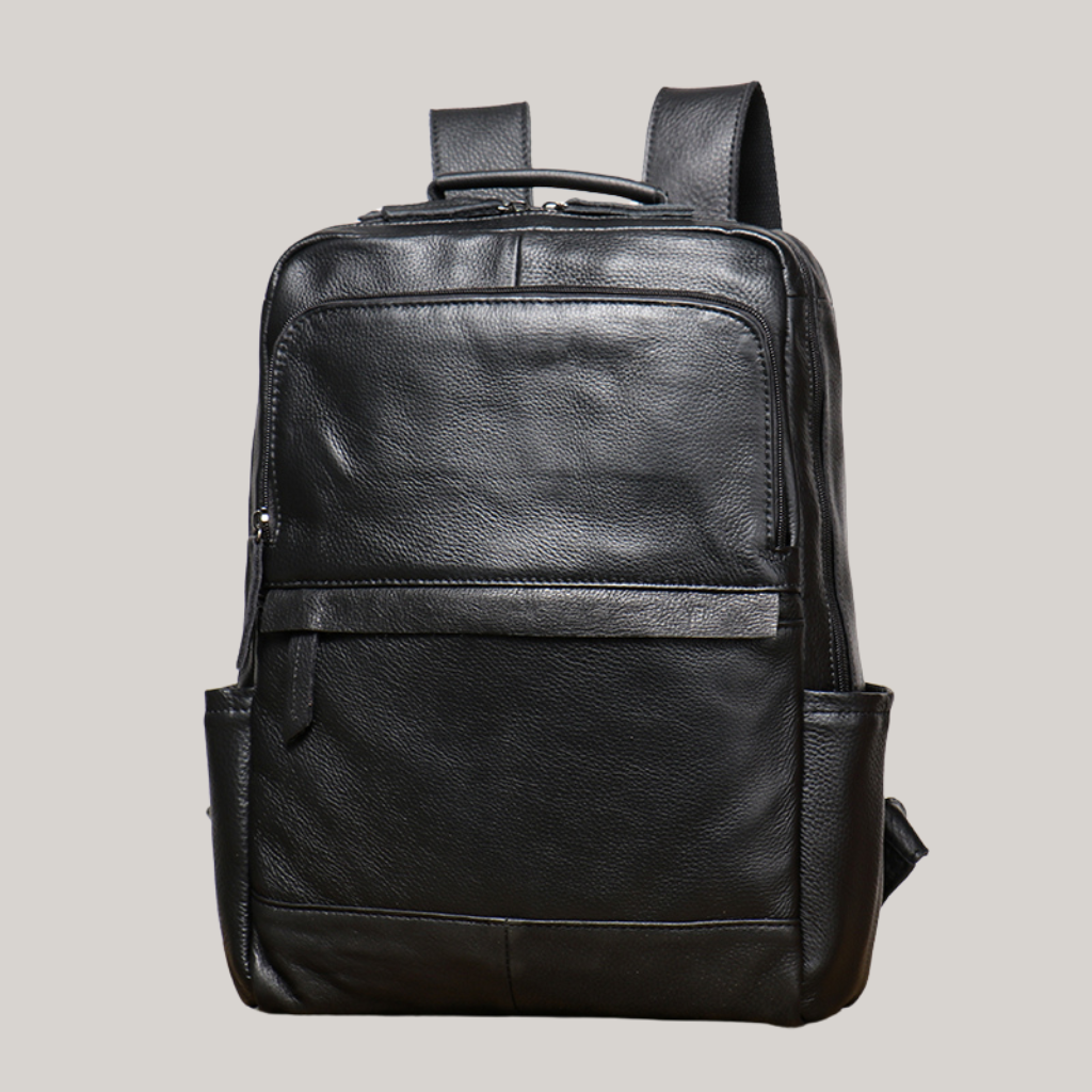 Phillip Men’s 15" Leather Laptop Backpack – Vintage Style