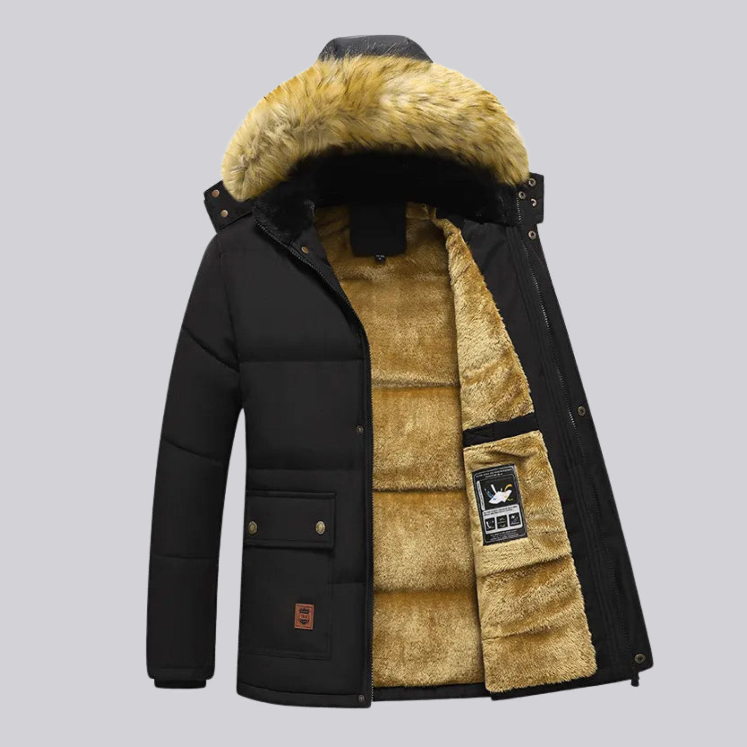 Premium Wool Lined Parka Jacket For Men Walton