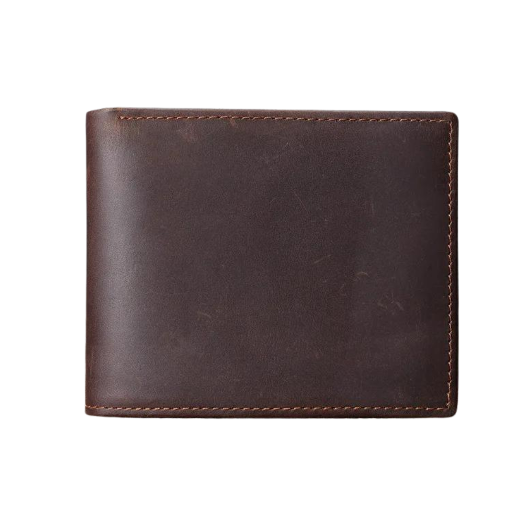 Cherry Minimalist Genuine Leather Pocket Wallet