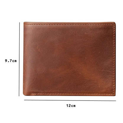 Cherry Minimalist Genuine Leather Pocket Wallet