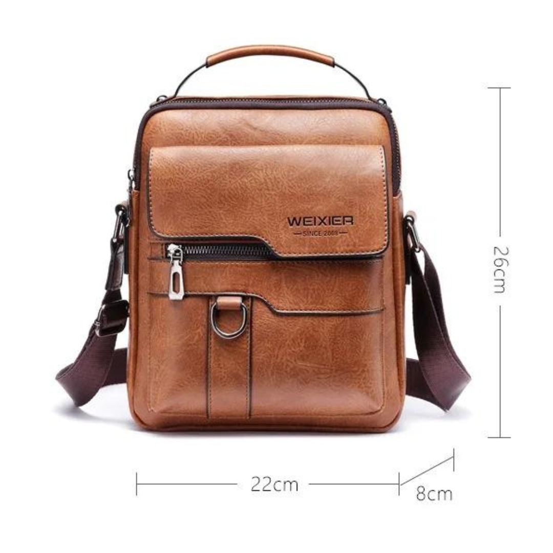 Business Smith Leather Shoulder Bag – Sleek, Durable & Professional
