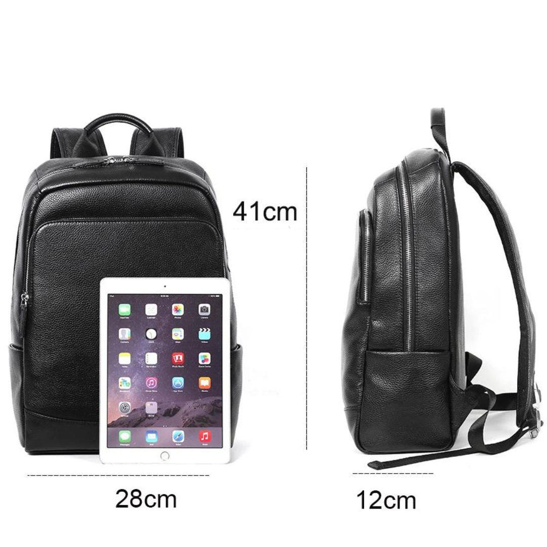 Exeter Men’s Waterproof Leather Backpack – Luxury Laptop Rucksack