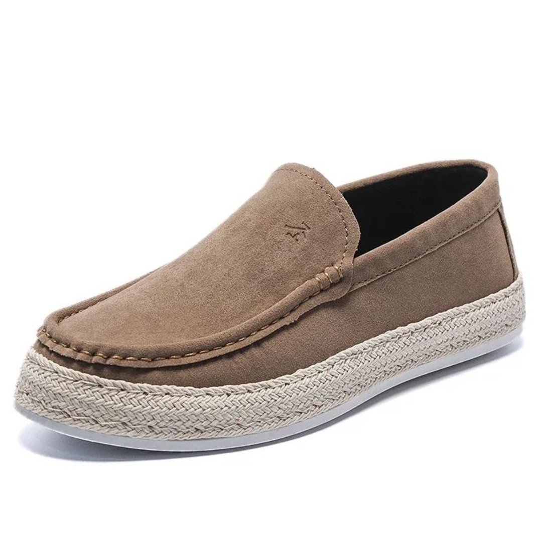 Summerside Men’s Suede Loafers – Soft Leather Comfort