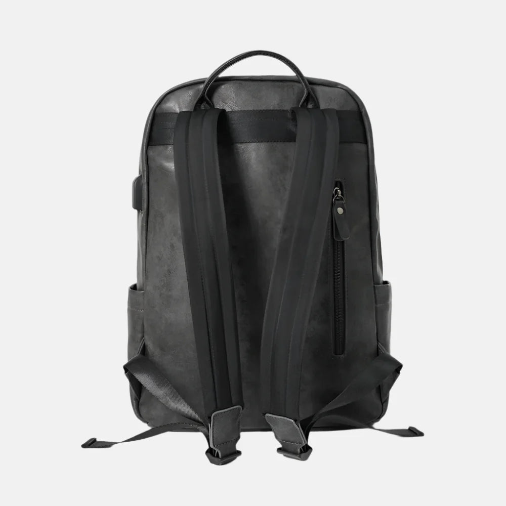 Mercury Men’s Leather Backpack – Elegant & Functional for Work and Travel