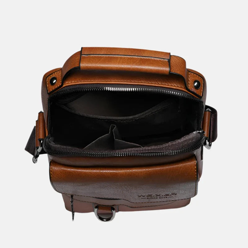 Business Smith Leather Shoulder Bag – Sleek, Durable & Professional