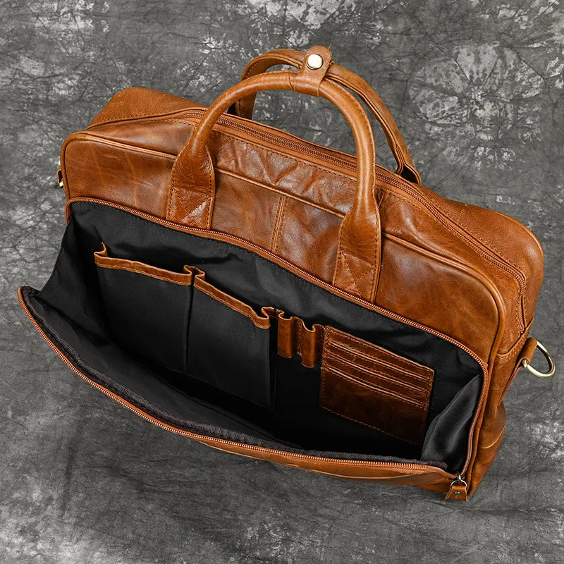 Executive Leather Briefcase Premium Vanity