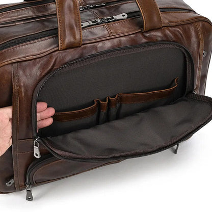 Madrid Luxury Men’s Leather Briefcase