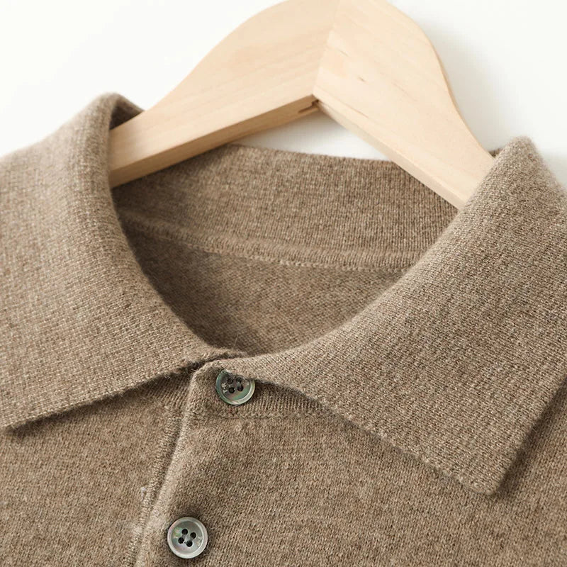 Newcastle Men’s Cashmere Polo Shirt – Ultra-Soft, Slim Fit Luxury Knit