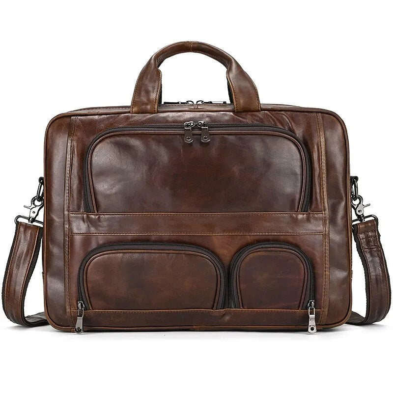 Madrid Luxury Men’s Leather Briefcase