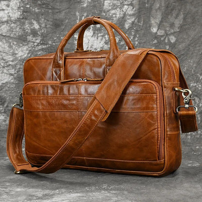 Executive Leather Briefcase Premium Vanity