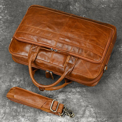 Executive Leather Briefcase Premium Vanity