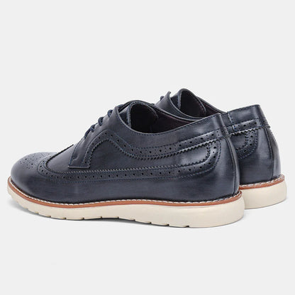 Derby Bianco Men’s Leather Dress Shoes