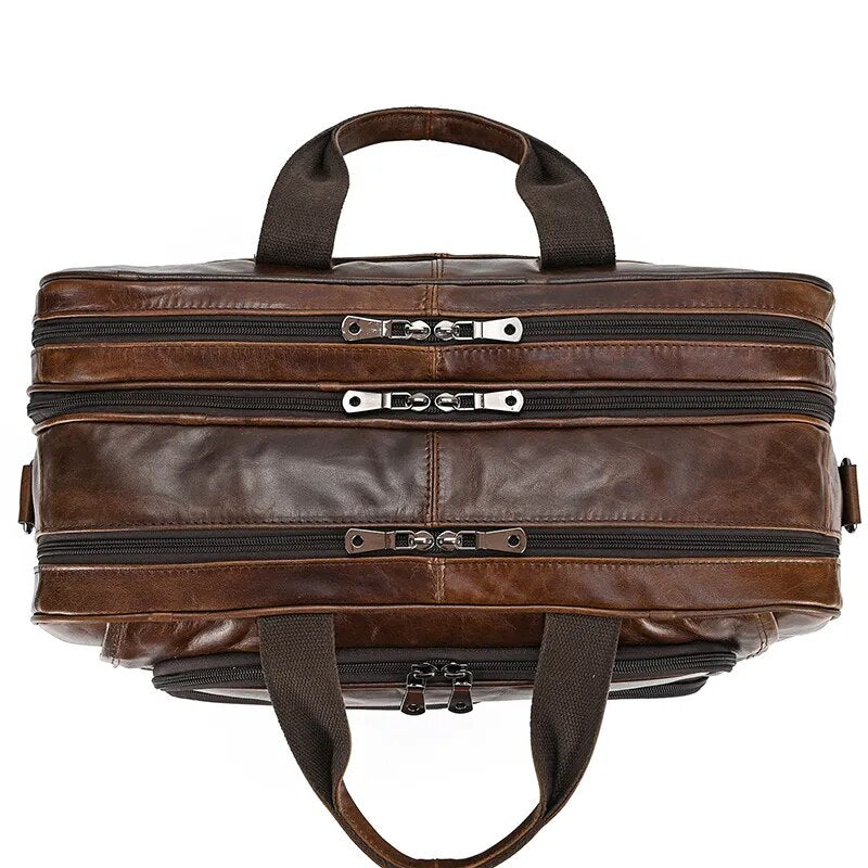 Madrid Luxury Men’s Leather Briefcase