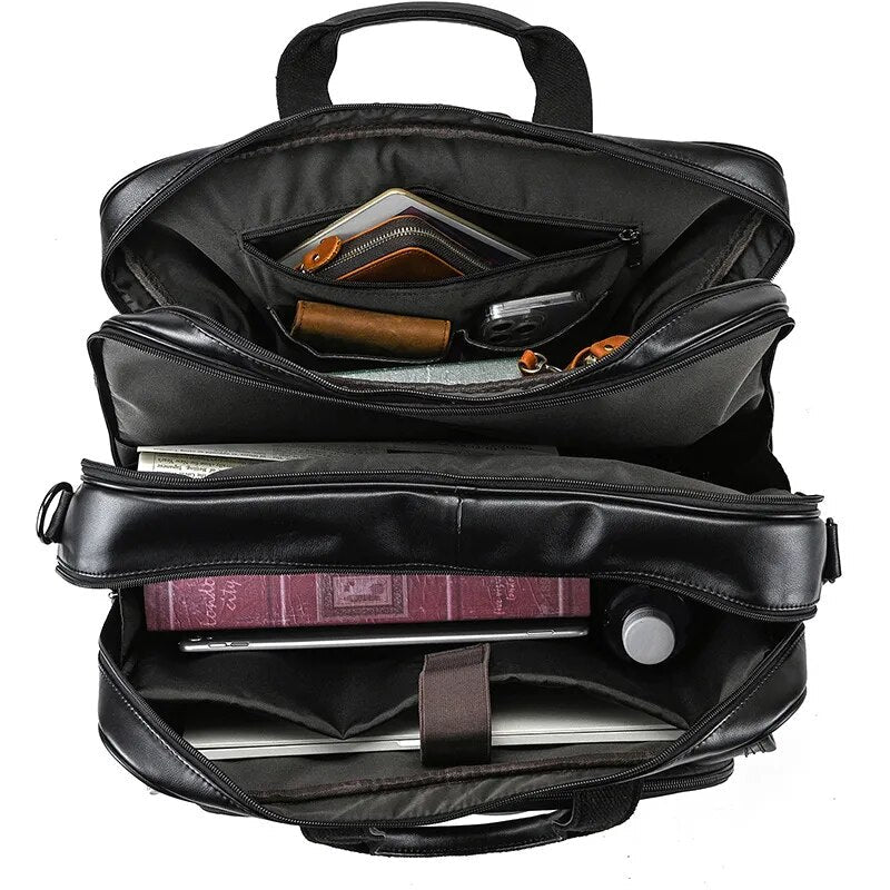 Madrid Luxury Men’s Leather Briefcase