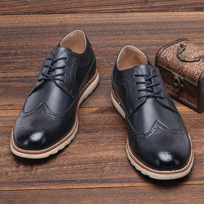 Derby Bianco Men’s Leather Dress Shoes