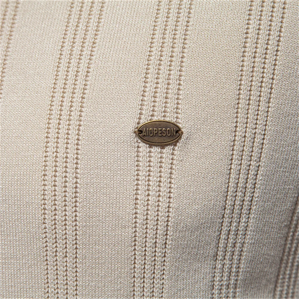 Men’s Polo Shirt Cantwell – Textured Cotton Blend