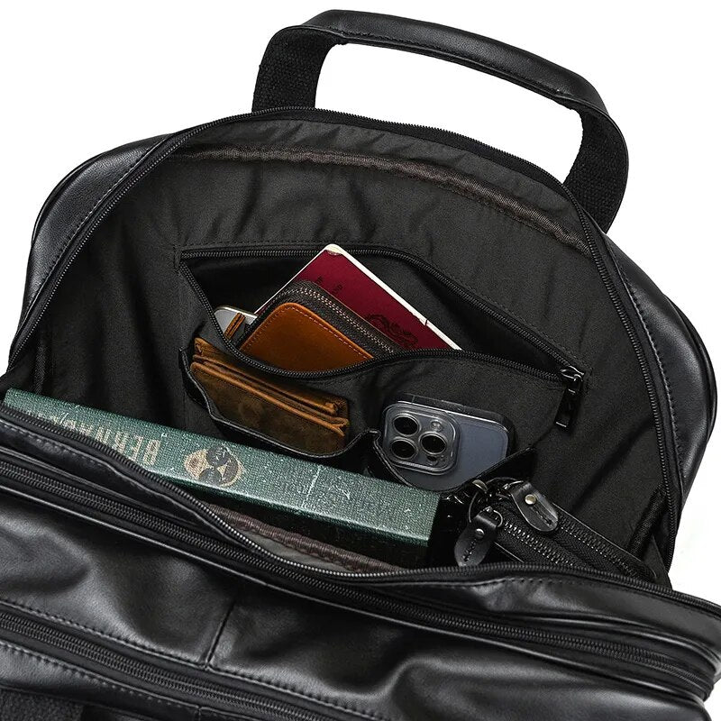 Madrid Luxury Men’s Leather Briefcase