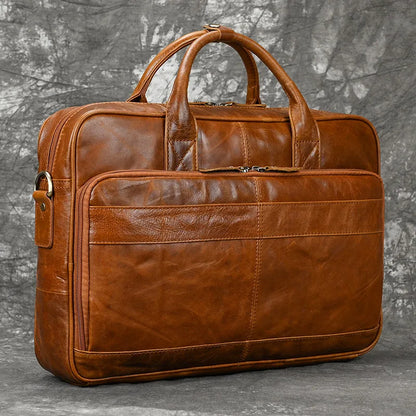 Executive Leather Briefcase Premium Vanity