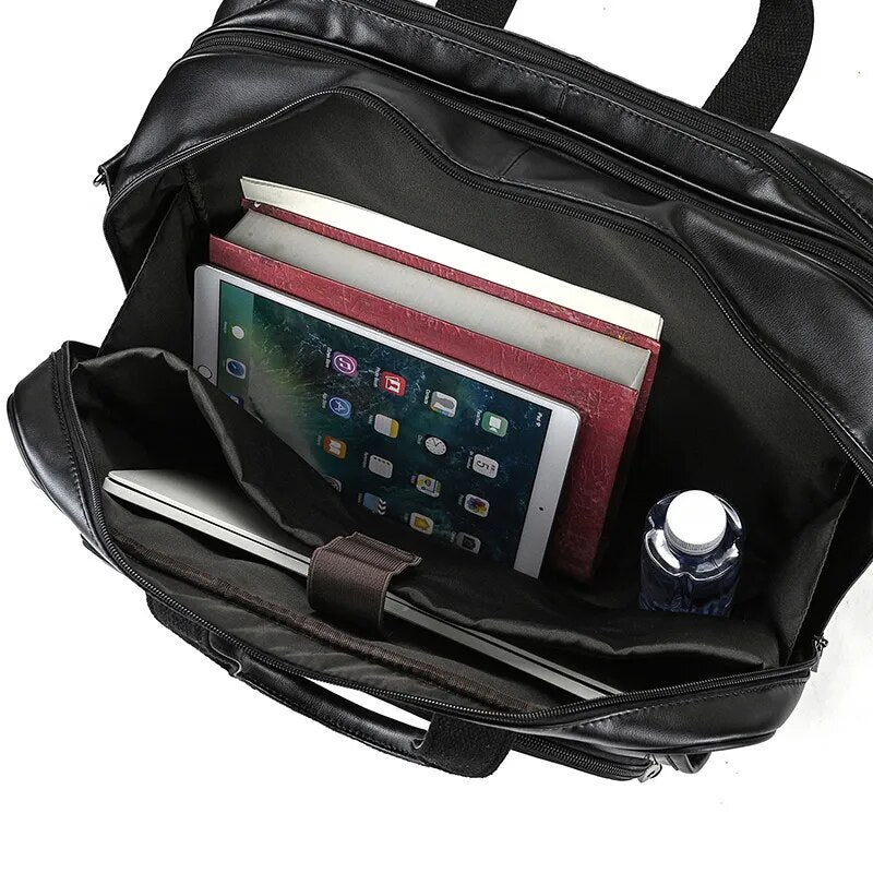 Madrid Luxury Men’s Leather Briefcase