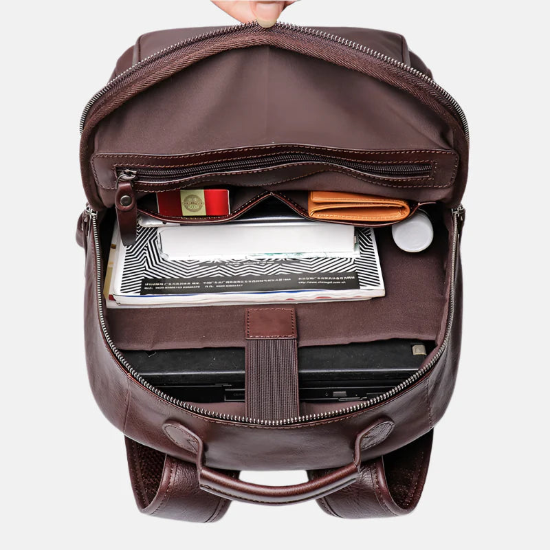 Sidney Leather Backpack – Durable Men's Business Bag