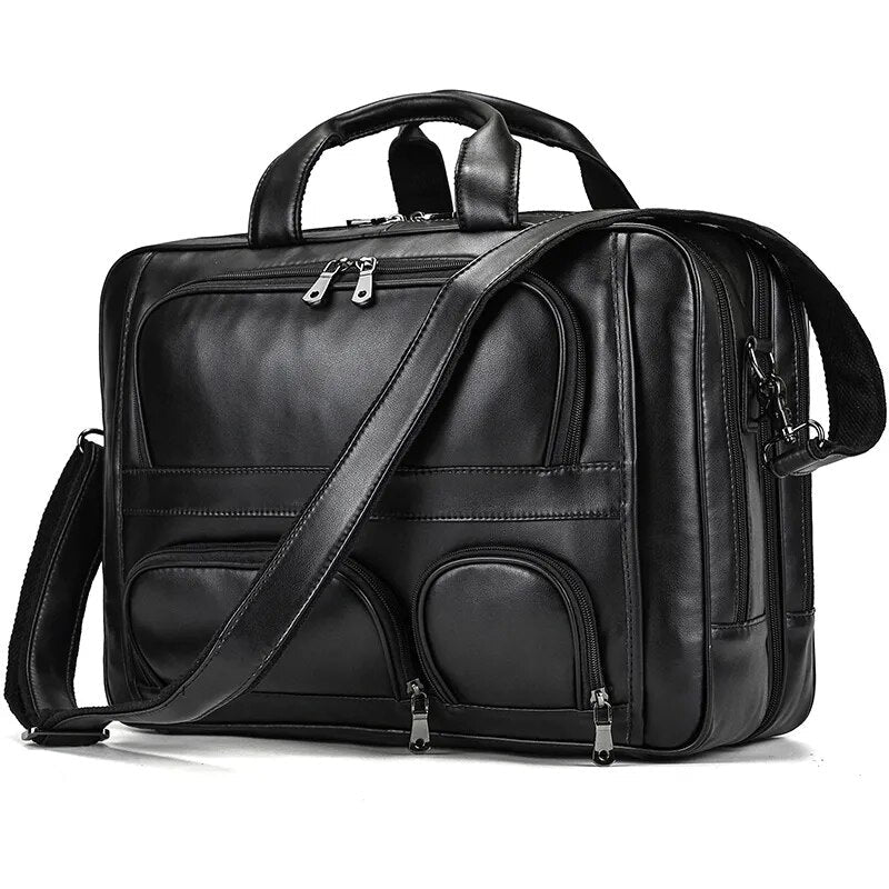 Madrid Luxury Men’s Leather Briefcase