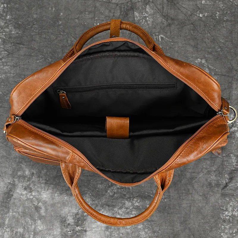 Executive Leather Briefcase Premium Vanity