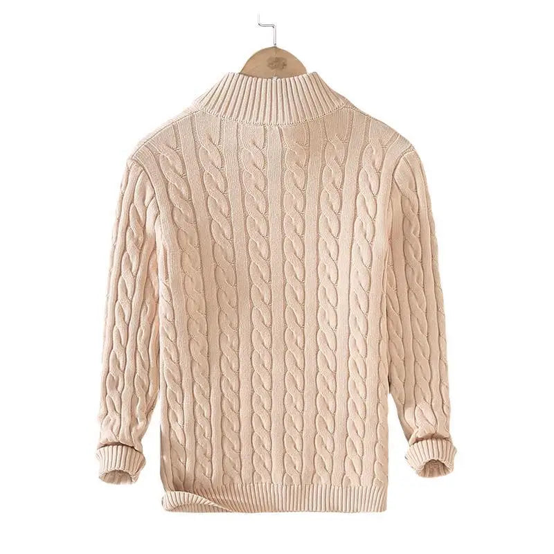 Men’s Cable Knit Textured Sweater – Nigel | Premium Cotton