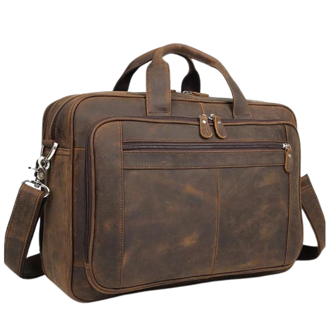 Executive Leather Briefcase Premium Genebra