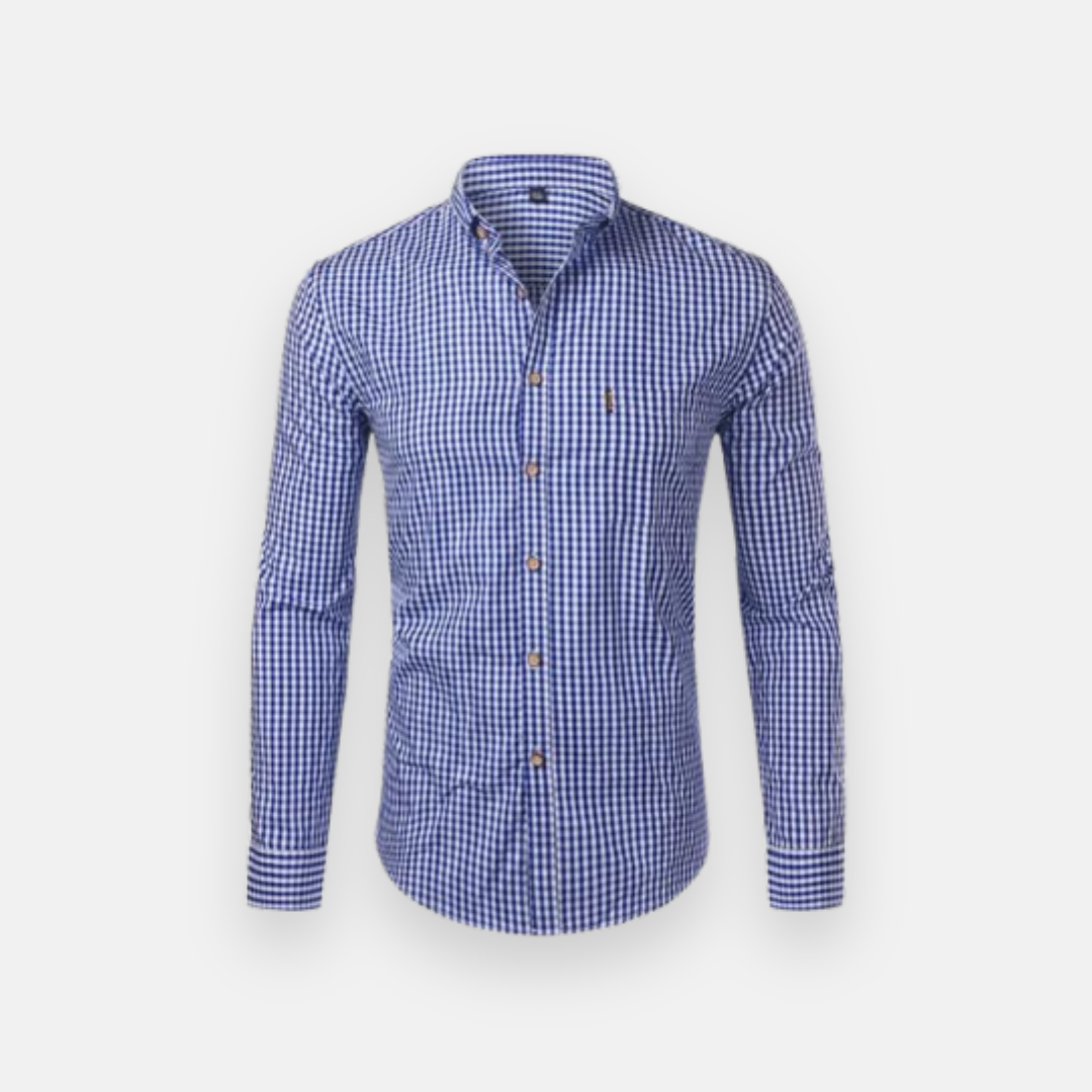 Men's Plaid Shirt Casual Cotton Garry