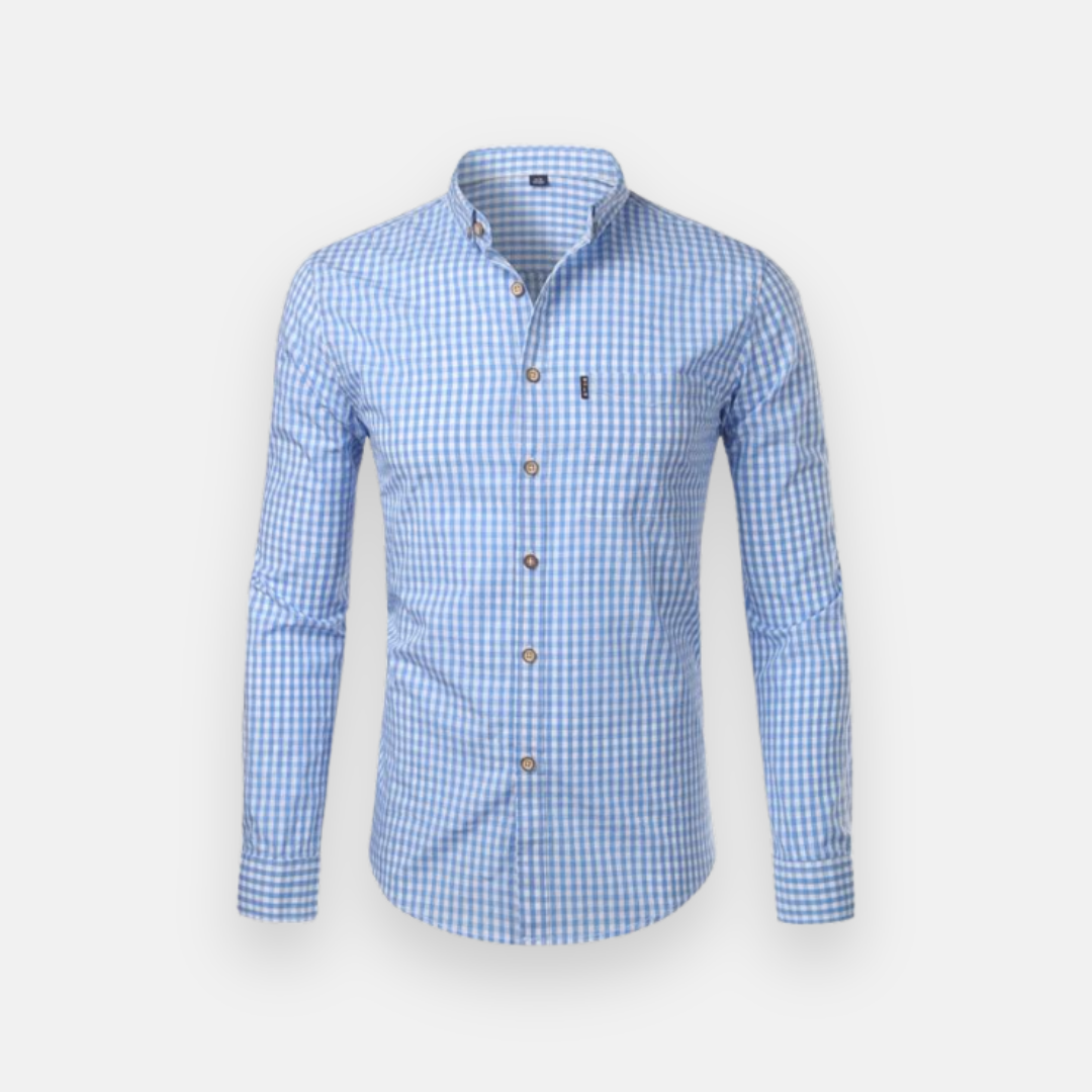 Men's Plaid Shirt Casual Cotton Garry