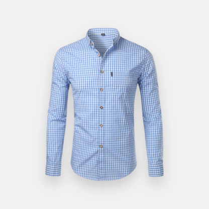 Men's Plaid Shirt Casual Cotton Garry