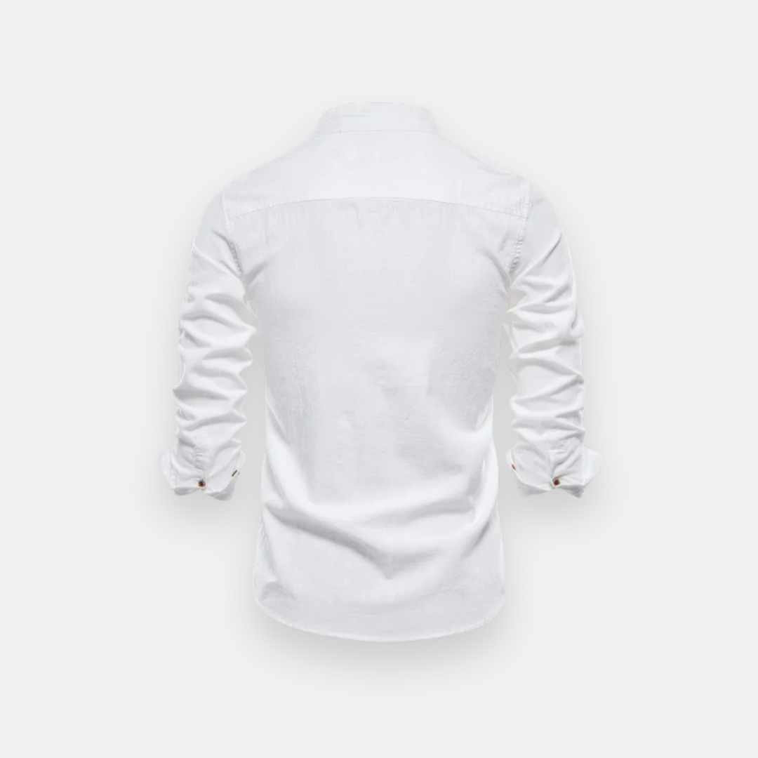 Men's Slim Fit Shirt Mandarin Collar James