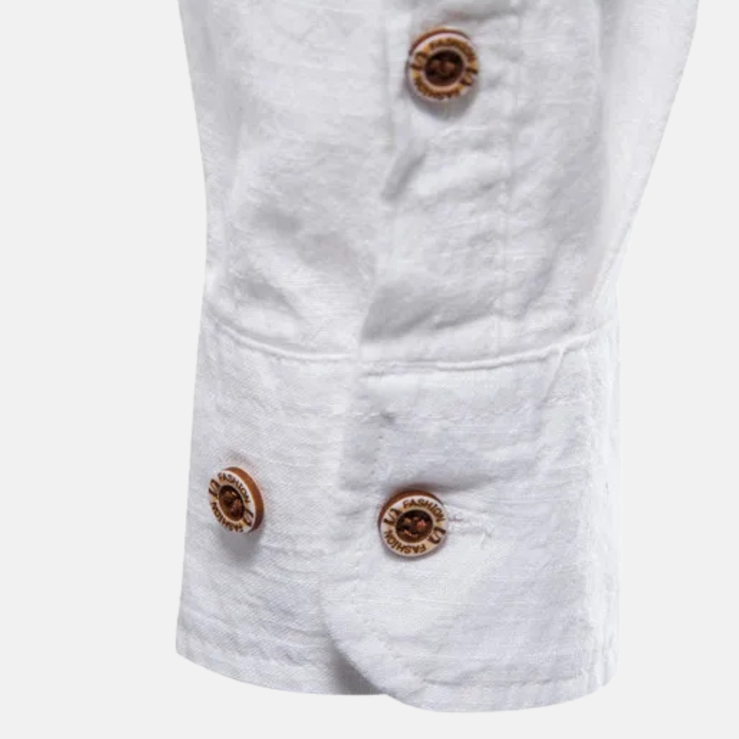 Men's Slim Fit Shirt Mandarin Collar James