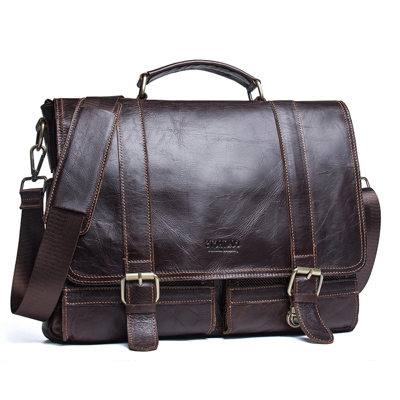 Premium Executive Leather Briefcase Montana
