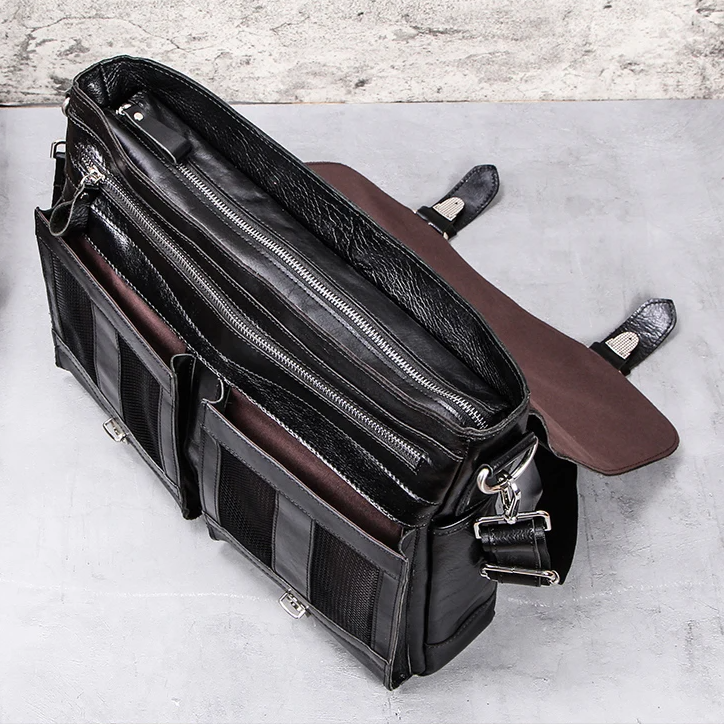 Premium Executive Leather Briefcase Montana
