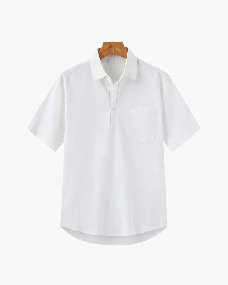Linen Polo Shirt For Men Carrington