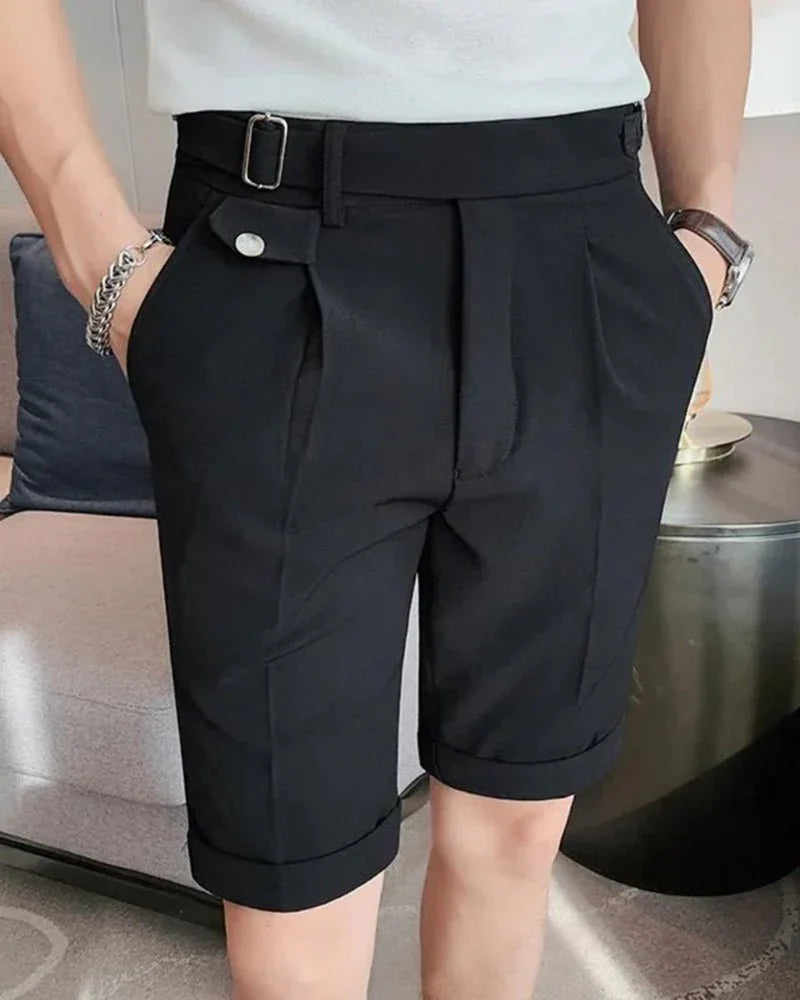 Men’s Vincenzo Pantalon Shorts – Smart-Casual Comfort in a Tailored Fit