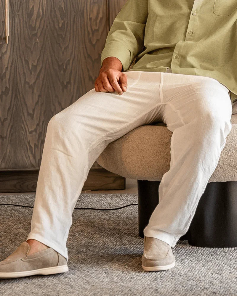 Men’s Slim Fit Linen Trousers – Lightweight, Breathable & Effortlessly Refined